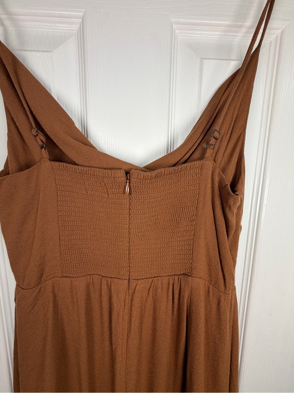 Aritzia Sun-deh/Sunday Best Brown Cowl Neck Mini Dress M EcoVero Slip Dress Y2K - Picture 10 of 12